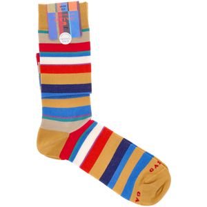 Calze a righe colorate in cotone stretch