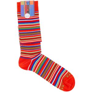Striped Cotton Knee High Socks