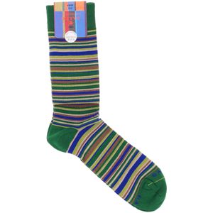 Striped Cotton Knee High Socks