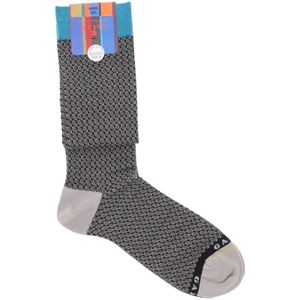 Geometric Pattern Cotton Socks