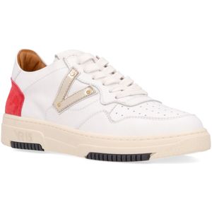 Sneakers Saint Barth bianche in cuoio