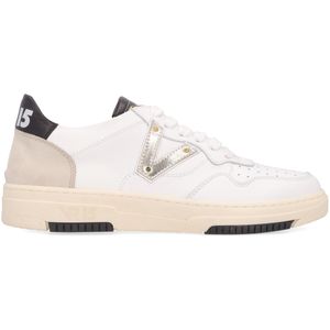 Sneakers Saint Barth bianche in cuoio