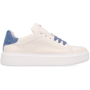Sneakers con talloncino in denim