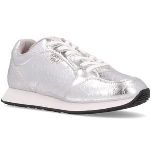 Vibe Sneakers in Silver Leather