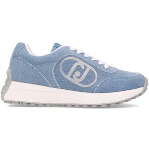 Sneakers Lolo blu in tessuto