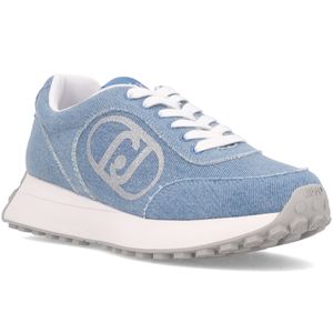 Sneakers Lolo blu in tessuto