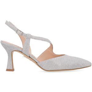 Leather slingback pumps