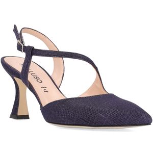 Leather slingback pumps