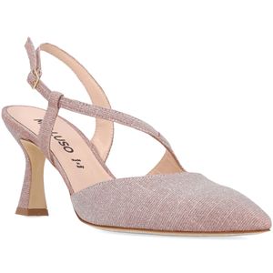 Leather slingback pumps
