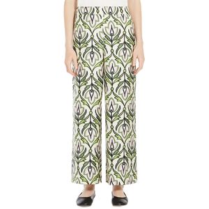 Eusebio silk twill trousers