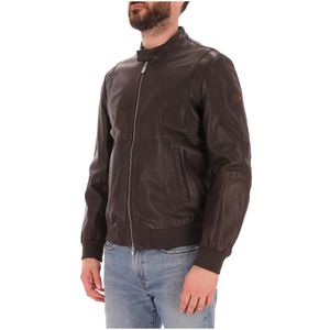 Brown Tureia PPT leather jacket