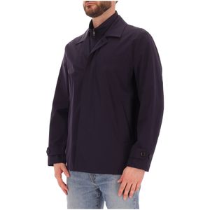 Impermeabile corto in nylon stretch