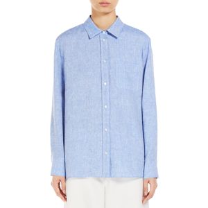 Camicia Elise azzurra in lino