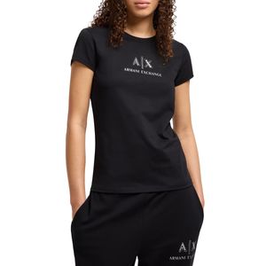 T-shirt in cotone con logo sul petto
