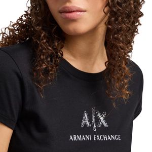 T-shirt in cotone con logo sul petto