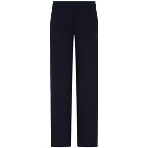 Trousers with hip pockets and logo