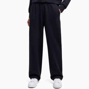 Trousers with hip pockets and logo