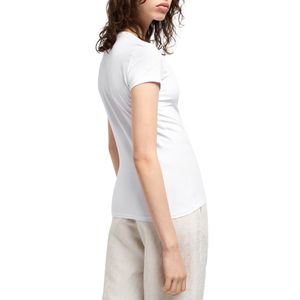 T-shirt slim fit bianca con logo