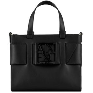Borsa mini con logo lucido