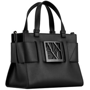 Borsa mini con logo lucido
