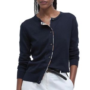 Cardigan Bredon con dettagli tartan