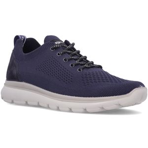 Blue sneakers in stretch fabric