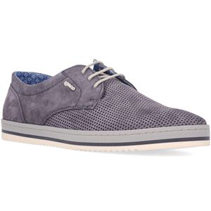 Suede lace-up with perforated insert