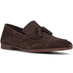Mocassino scamosciato con nappine