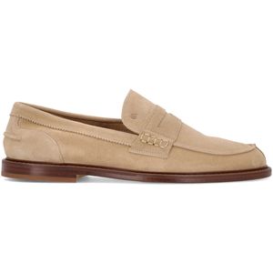 Mocassino in suede con traversina
