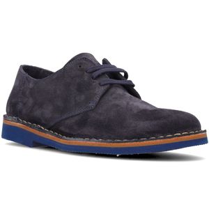 Solid color suede lace-up