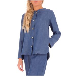 Camicia con scollo rotondo