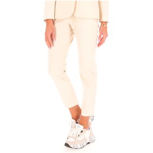 Cotton trousers with elasticated waist