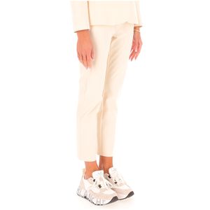 Cotton trousers with elasticated waist