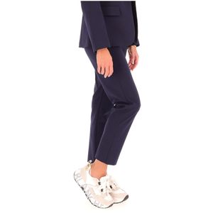 Cotton trousers with elasticated waist