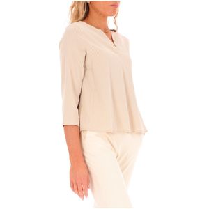 Maglia a righe con scollo a V