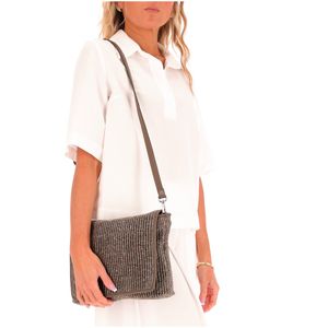 Borsa a tracolla Esca in rafia