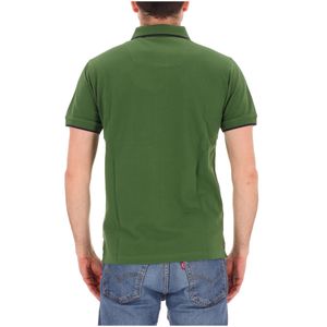 Cotton piqué polo shirt with AM logo