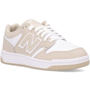 Sneakers 480 bianca e beige
