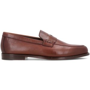 Nappa moccasin with crosspiece