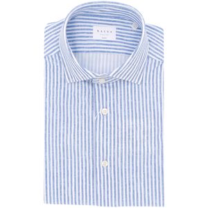 Camicia a righe azzurra Active Shirt Tailor Fit