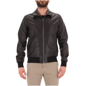 Chel leather jacket with zip