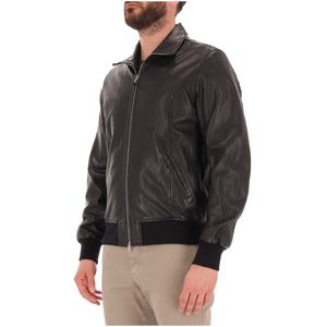 Chel leather jacket with zip