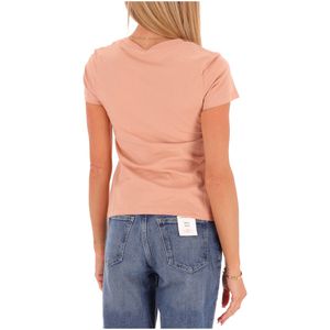 T-shirt in cotone con logo tono su tono