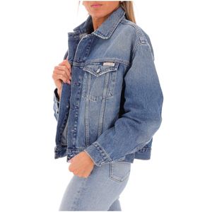 Blue denim cotton jacket