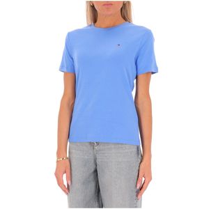 Slim Fit Cotton T-Shirt with Flag