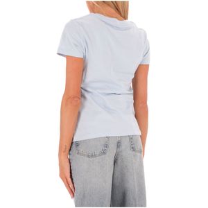 T-Shirt slim fit con logo lucido