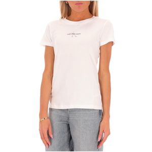 T-Shirt slim fit con logo lucido