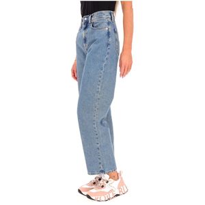 Jeans Barrel fit in denim di cotone