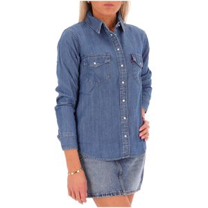 Camicia blu in denim Western Iconic