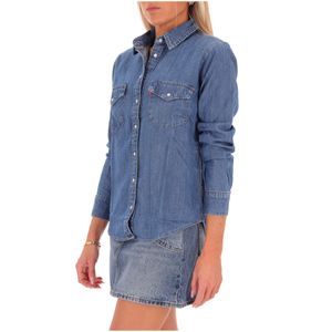 Camicia blu in denim Western Iconic